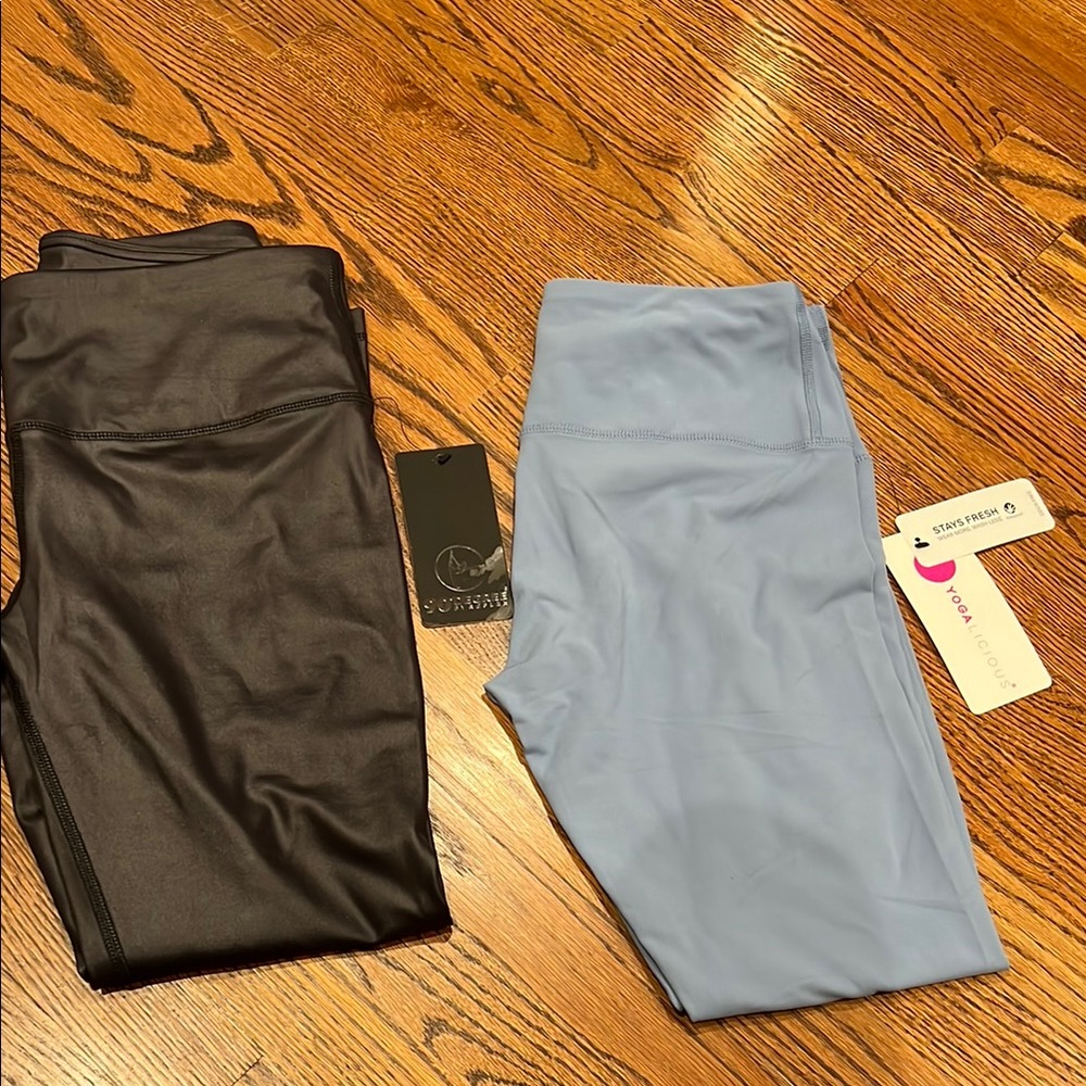 90 Degree & Yogalish Black & blue Leggings